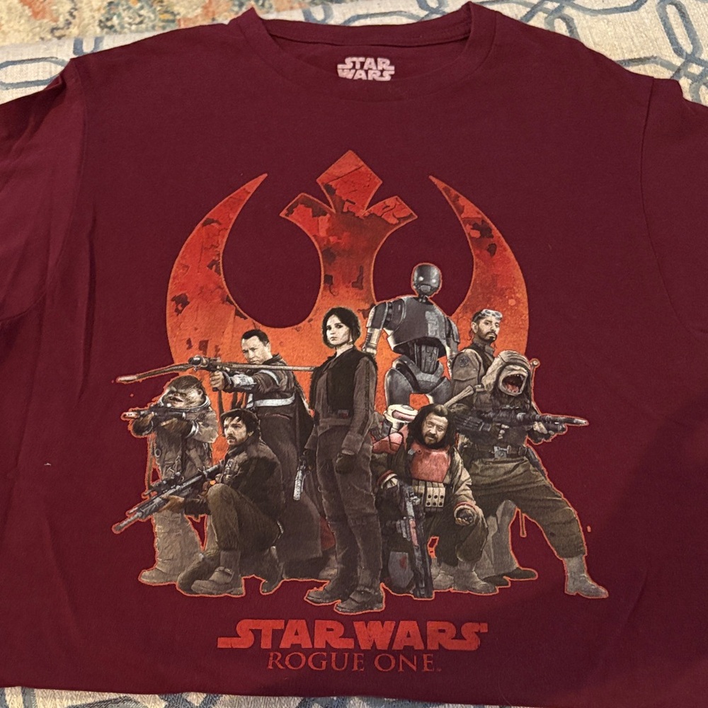 Star Wars Rogue One Maroon T-Shirt